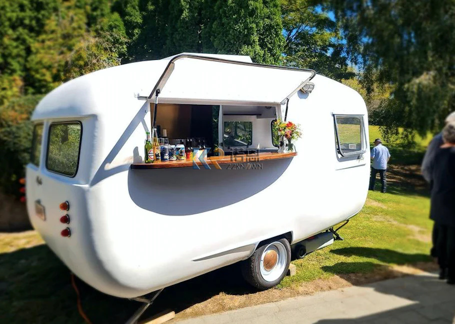 Mobile Coffee Van Equipment - Fully Equipped Caravan Bar Vending Carts