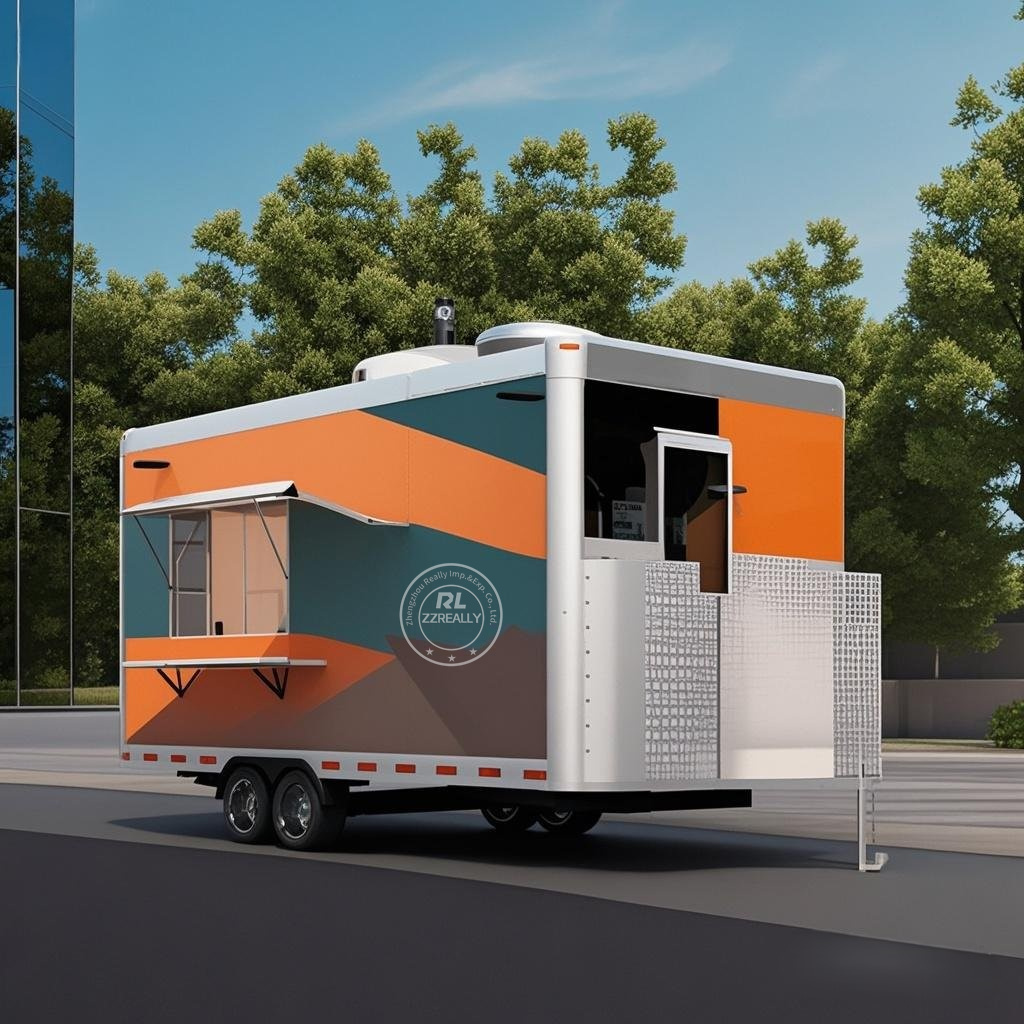Mobile Coffee Van Equipment - Snack Fast Food Truck Mobile Kitchen