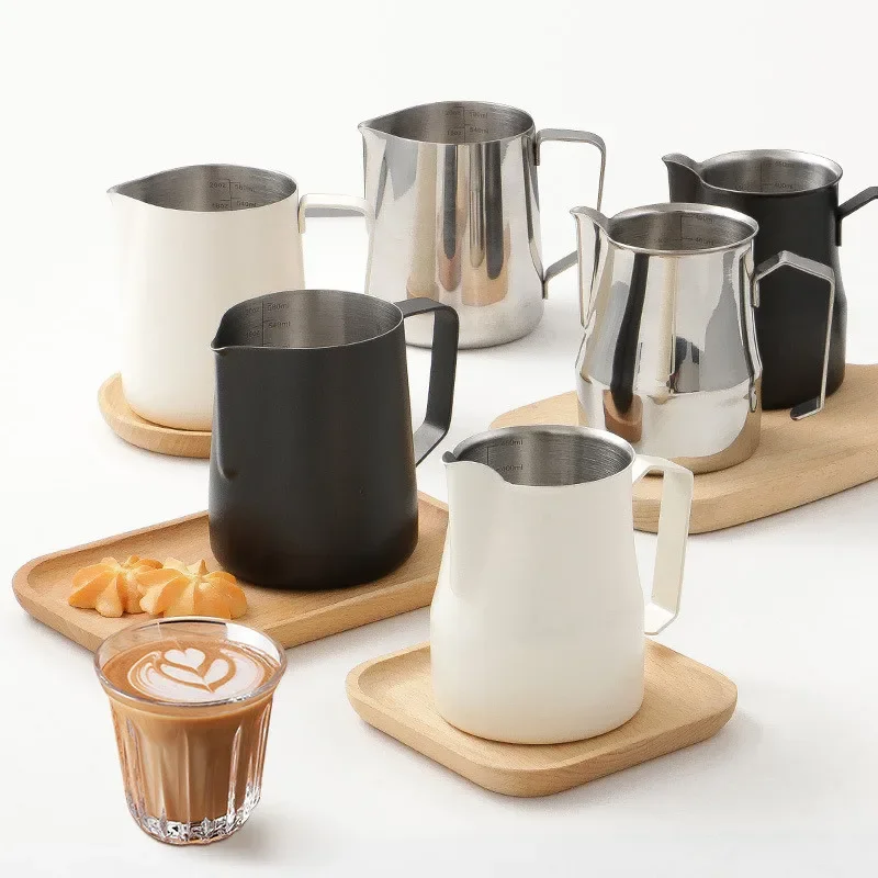 Milk Steaming Pitcher - Coffee Milk Frothing Pitcher Jug 304