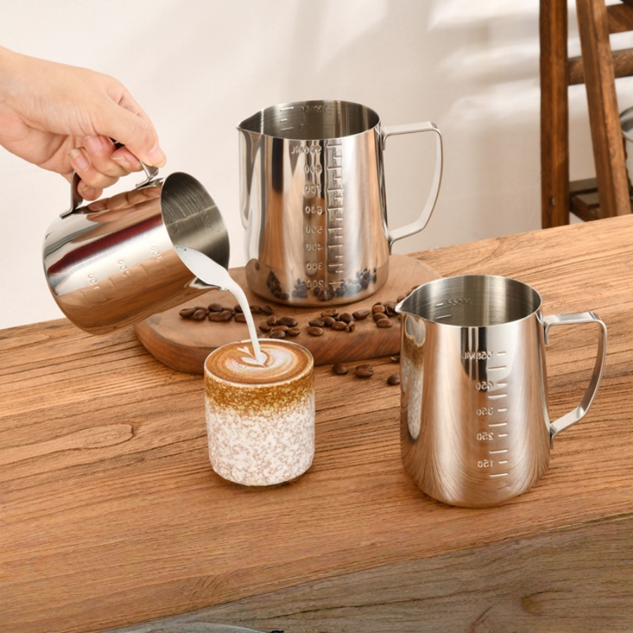 Milk Steaming Pitcher - Milk Frothing Pitcher Espresso Steaming Pitchers