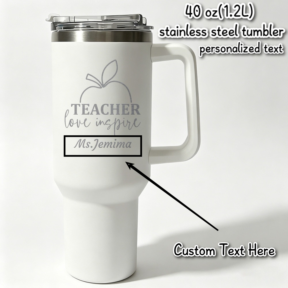 Coffee Equipment Camping - 1L Teacher personalized text bottle Stainless