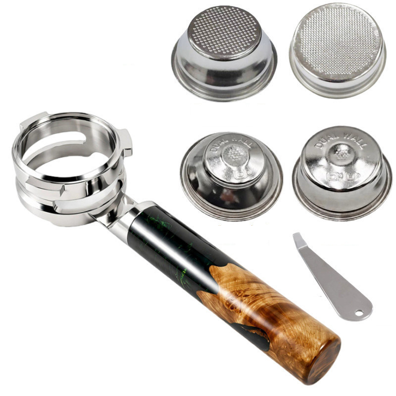 Stainless Steel Flat Place 54m - Naked Portafilter Bottomless recension och pris