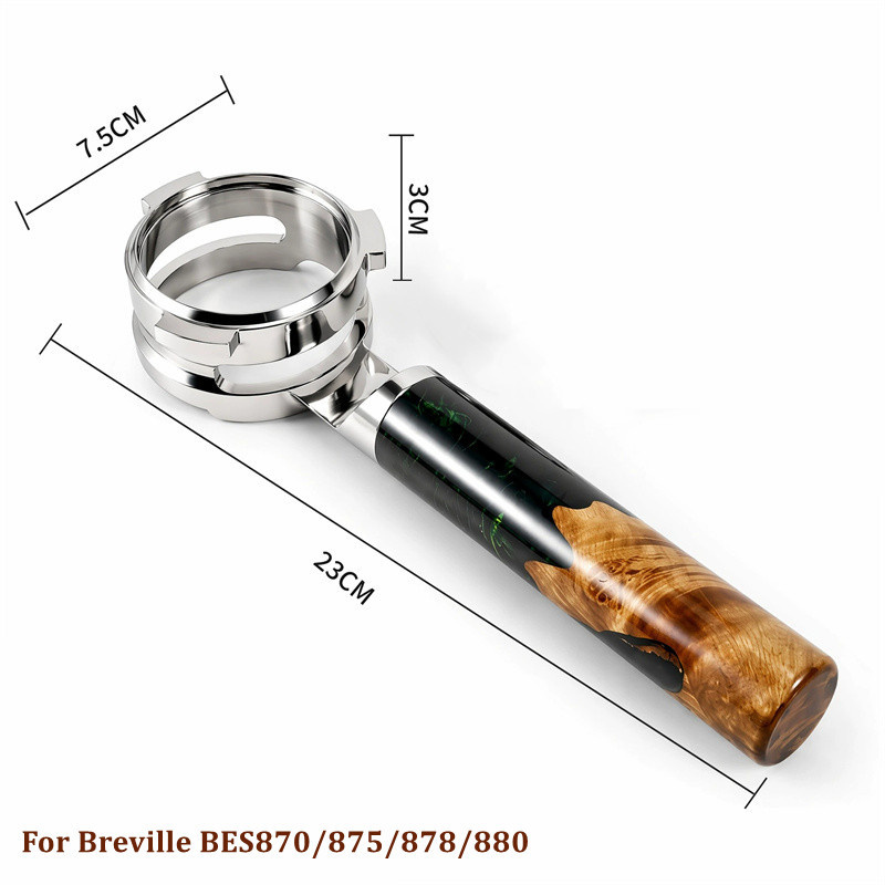 Stainless Steel Flat Place 54m - Naked Portafilter Bottomless recension och pris