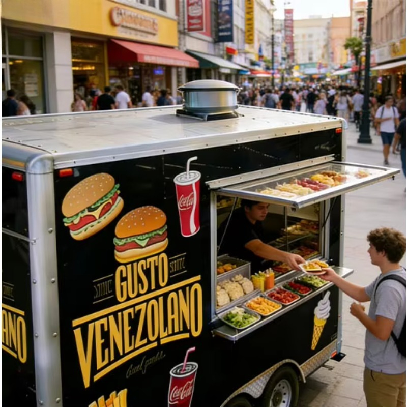 Square-shaped Restaurant Equip - Mobile Coffee Van Equipment recension och pris