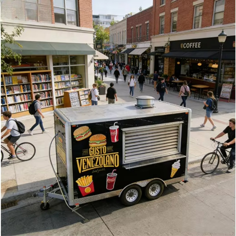 Square-shaped Restaurant Equip - Mobile Coffee Van Equipment recension och pris