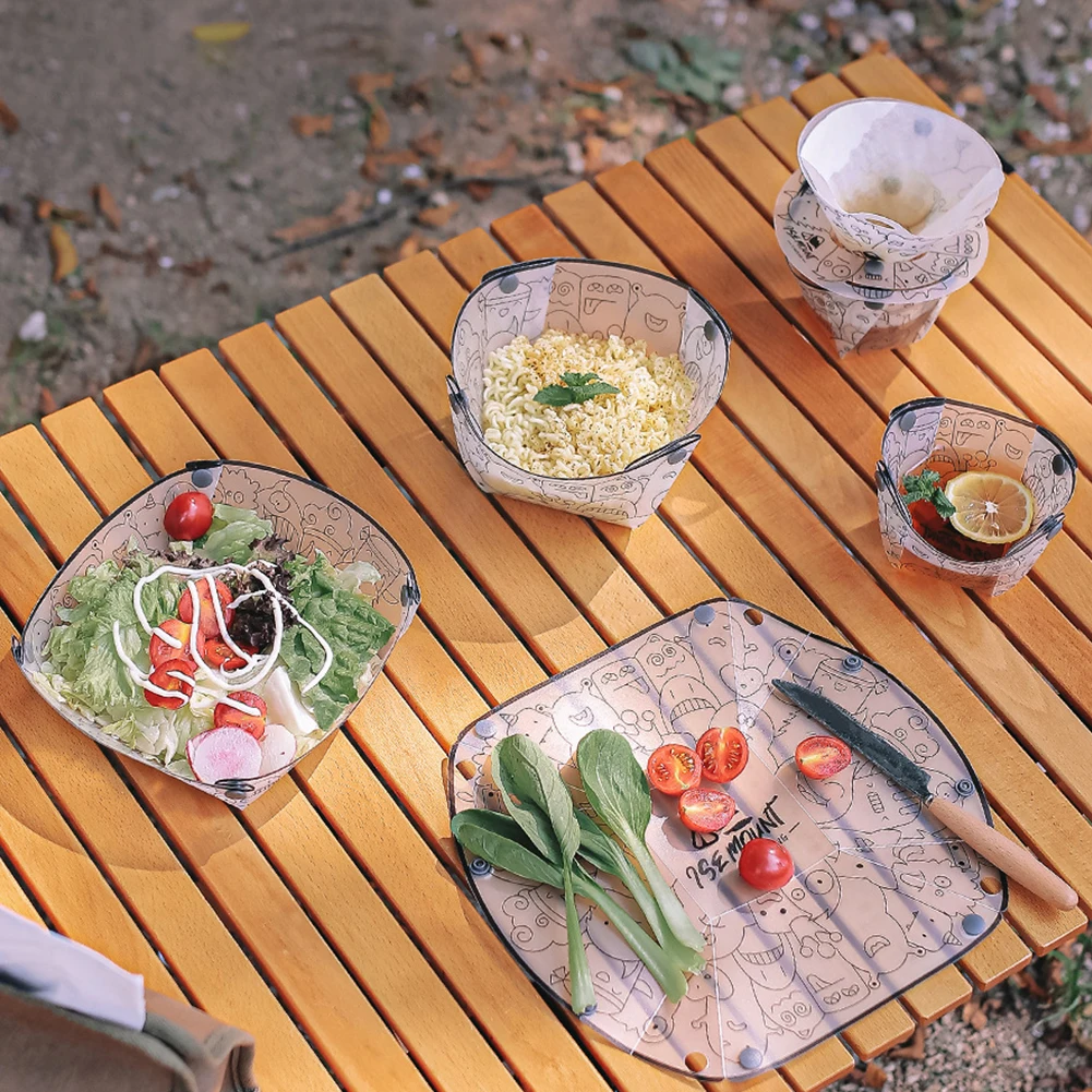 PP Foldable Dinnerware Portabl - Coffee Equipment Camping recension och pris