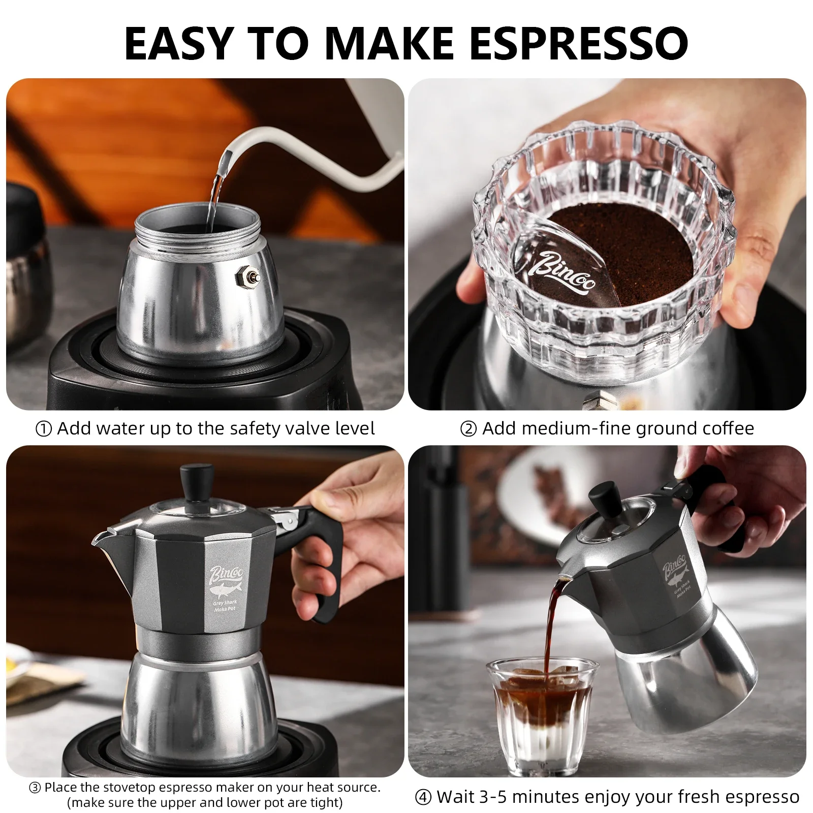 Bincoo 2 Cups Double Valve Mok - Coffee Equipment Camping recension och pris