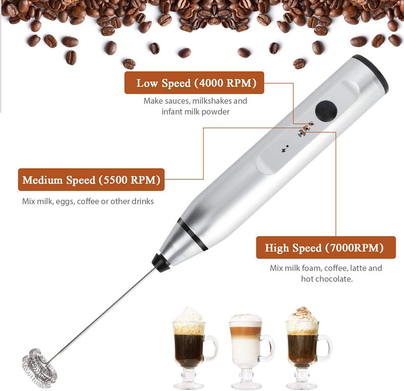 Mini Electric Handheld Milk Fr - Milk Steaming Pitcher recension och pris