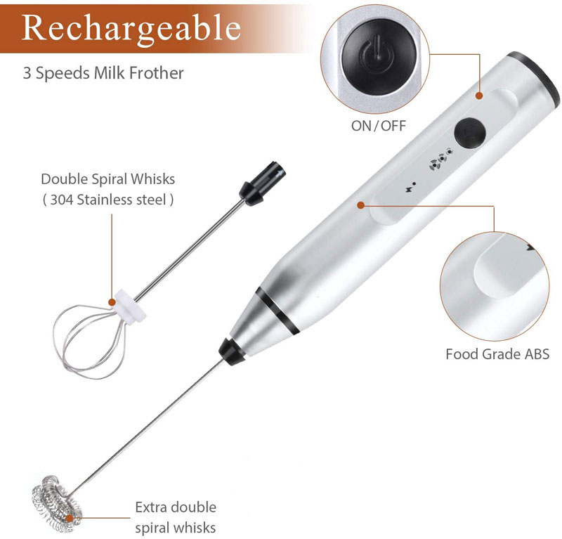 Mini Electric Handheld Milk Fr - Milk Steaming Pitcher recension och pris