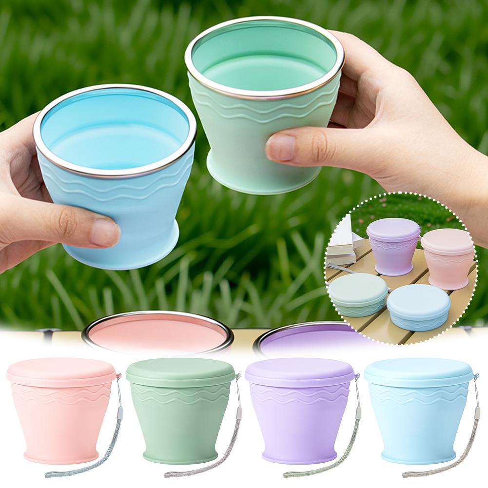 Foldable Silicone Cup With Lid - Coffee Equipment Camping recension och pris