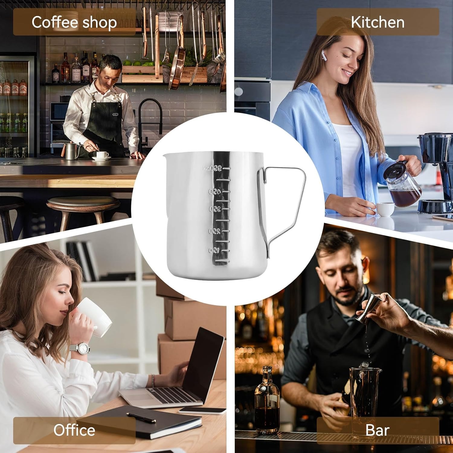 Milk Frothing Pitcher Espresso - Milk Steaming Pitcher recension och pris