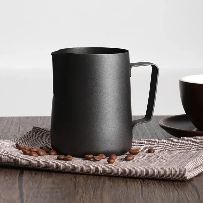 Thick Black 350/600ml Latte Ar - Milk Steaming Pitcher recension och pris