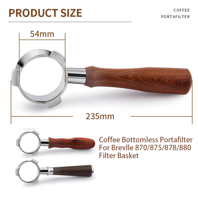 Stainless Steel Breville 54mm  - Naked Portafilter Bottomless recension och pris