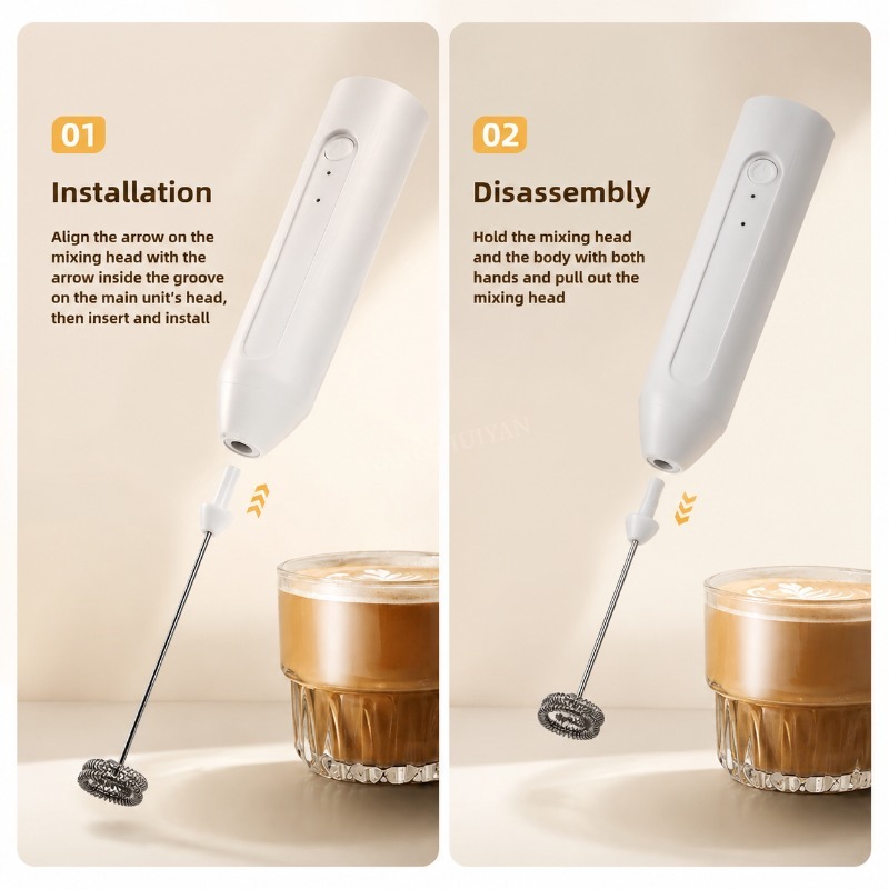 MINI Milk Frother USB Recharge - Milk Steaming Pitcher recension och pris