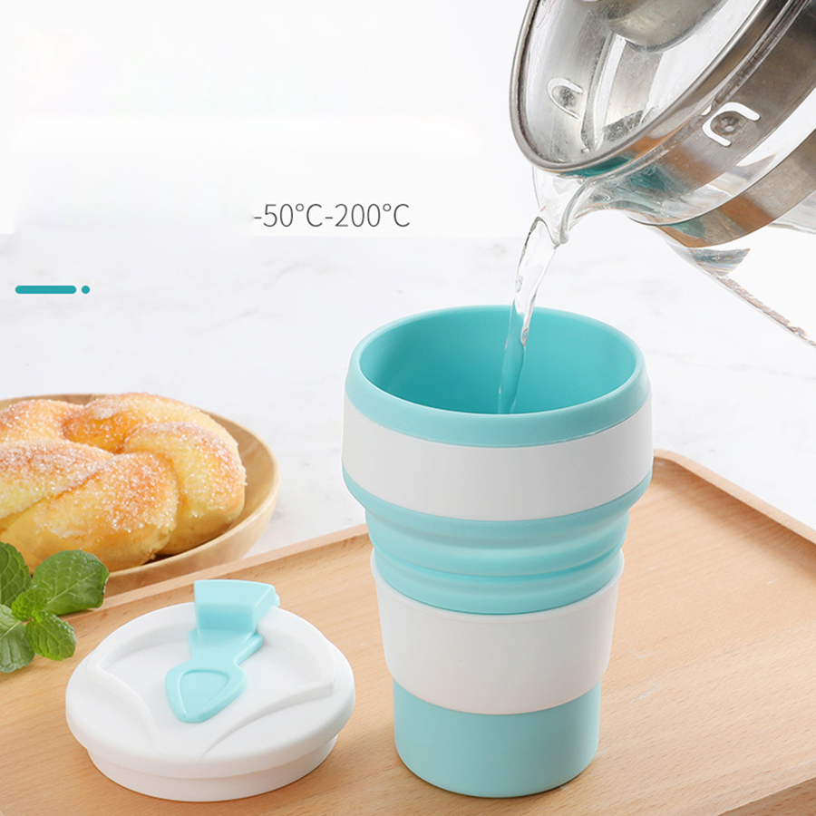 350ML Food-Grade Silicone Fold - Coffee Equipment Camping recension och pris