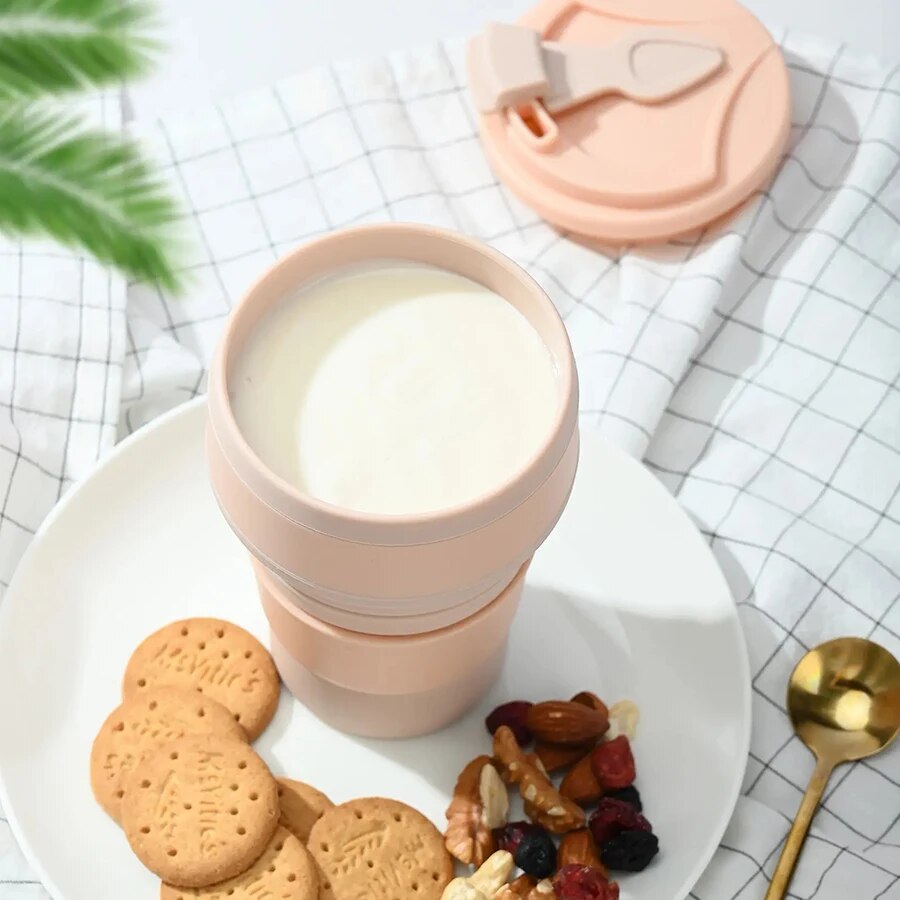 350ML Food-Grade Silicone Fold - Coffee Equipment Camping recension och pris