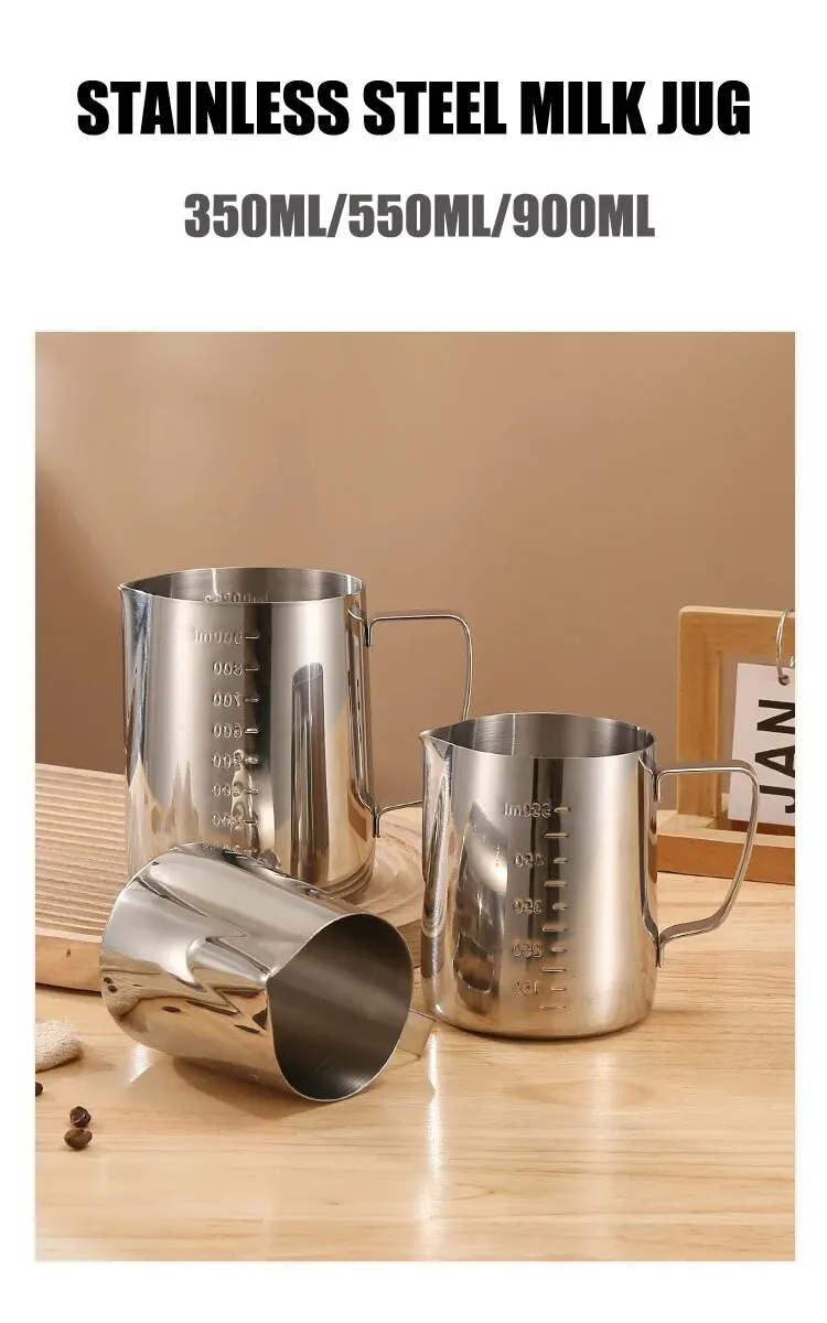 Stainless Steel Milk Frothing  - Milk Steaming Pitcher recension och pris