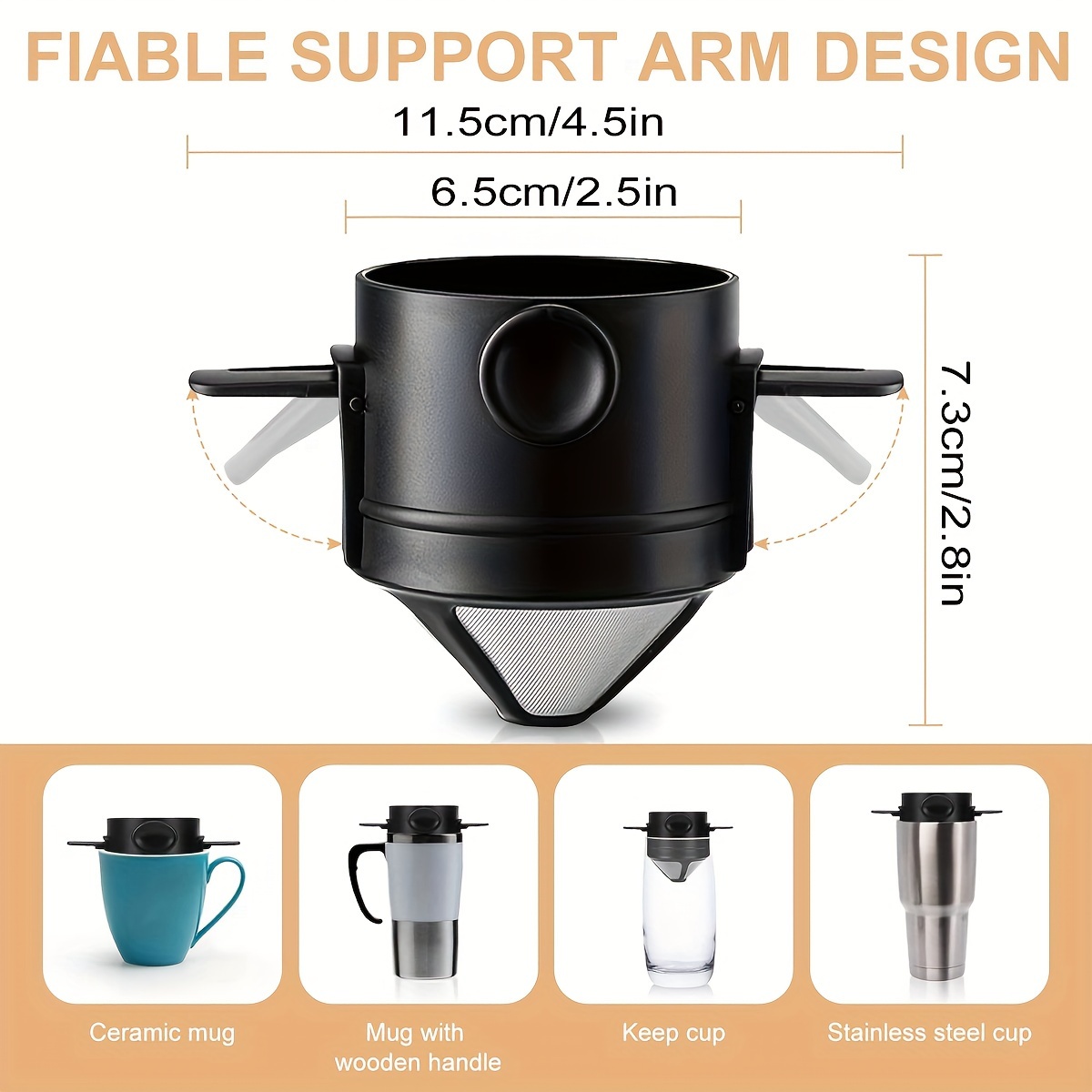 Coffee Filter Cup Portable Reu - Coffee Equipment Camping recension och pris